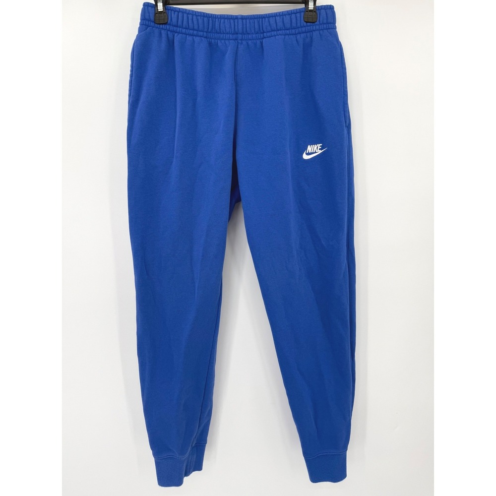 Nike Joggers Men Medium Blue Sportswear Club Fleece BV2671-480 Tapered Pants
